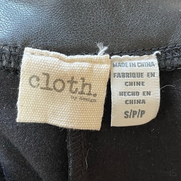 EUC Cloth By Design Buttery Soft Vegan Leather Leggings Black S - Picture 7 of 13
